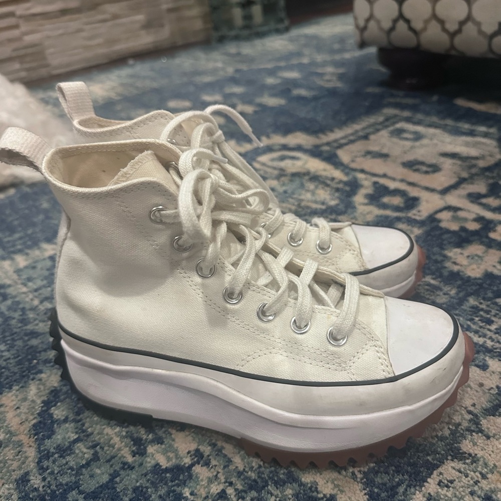 Converse runstar hike canvas platform sneakers